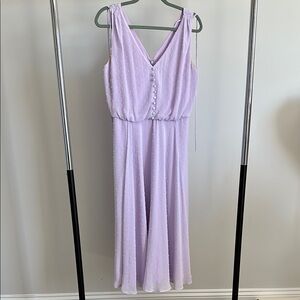 Elegant Lavender Sleeveless Dress
